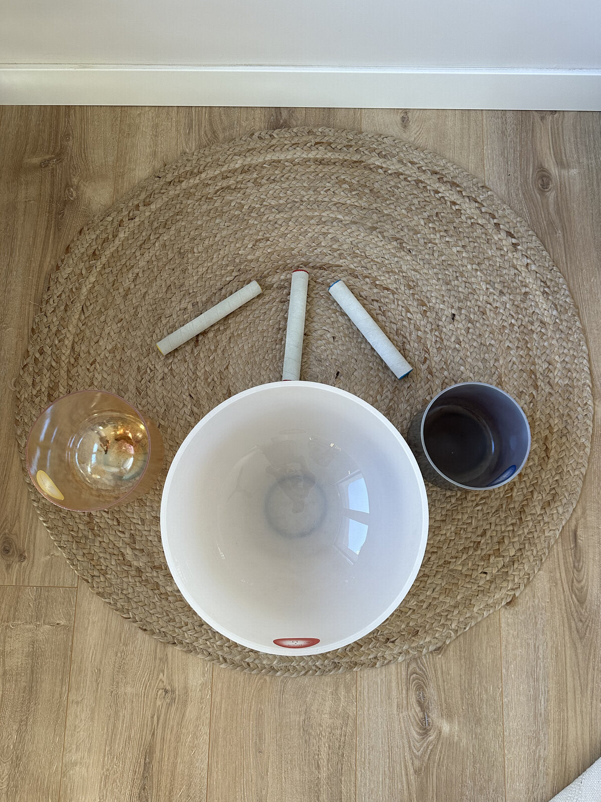 Baño de sonido con cuencos de cuarzo